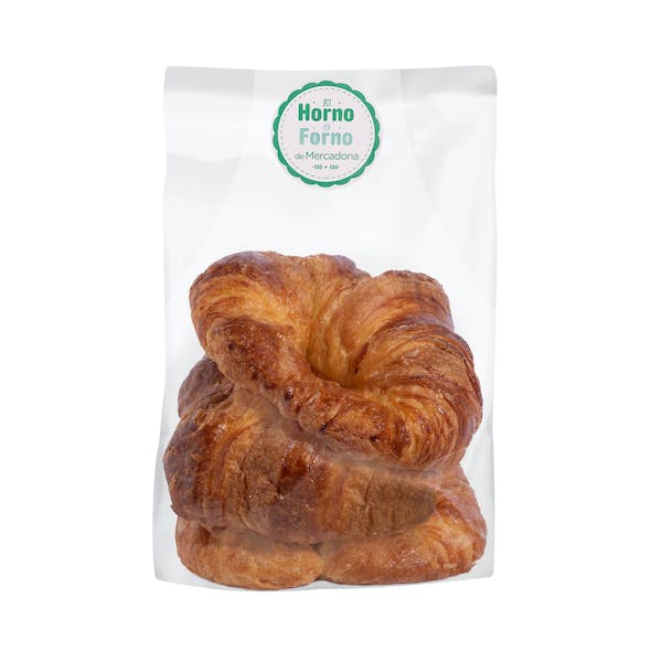 3 Croissants curvados de mantequilla 24% mercadona