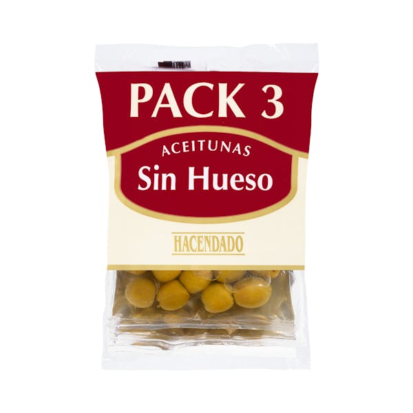 Aceitunas manzanilla Hacendado sin hueso mercadona