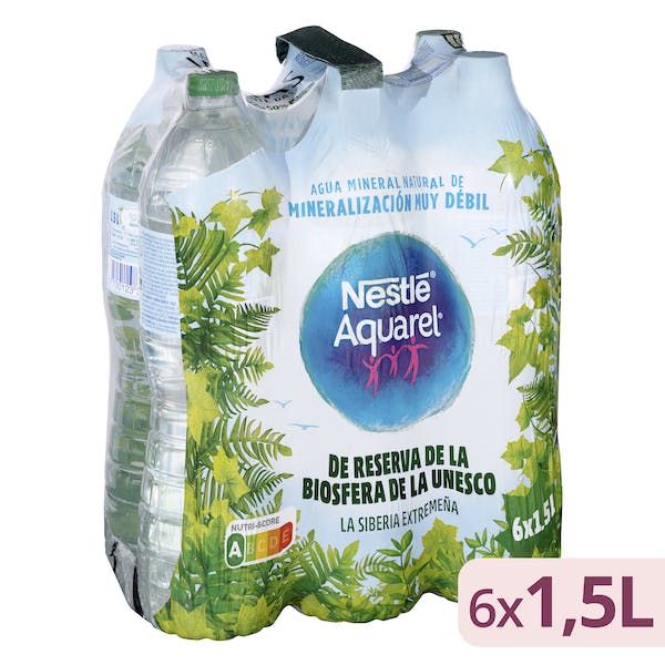 Agua mineral grande Nestlé Aquarel mercadona