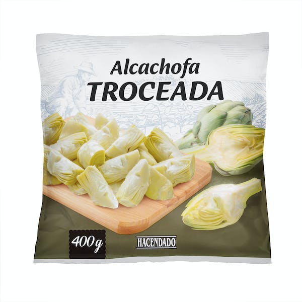 Alcachofa troceada Hacendado ultracongelada mercadona