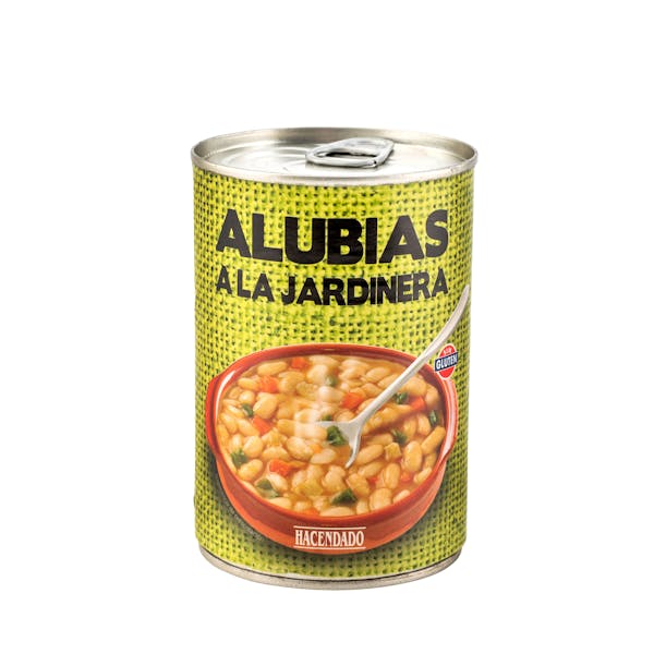 Alubias a la jardinera Hacendado mercadona