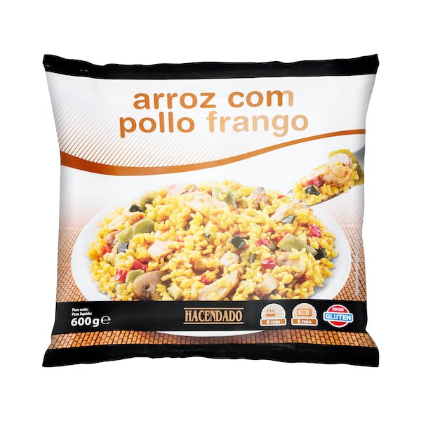 Arroz con pollo Hacendado ultracongelado mercadona