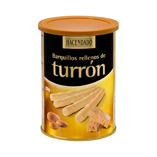 Barquillos rellenos de turrón Hacendado mercadona
