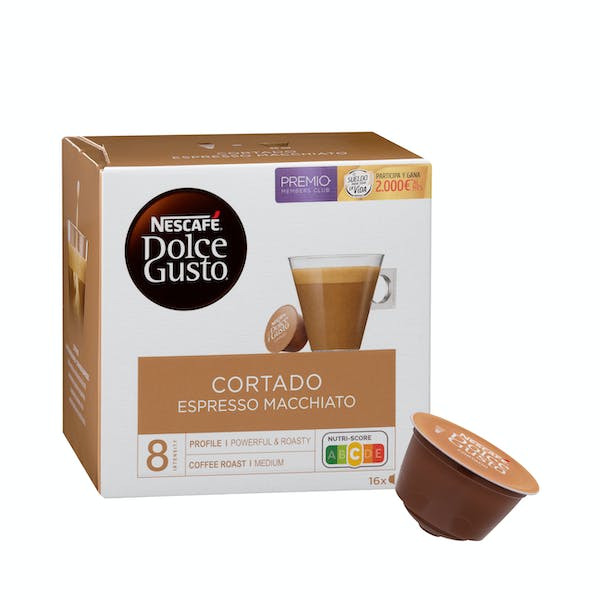 Café en cápsula cortado Dolce Gusto mercadona