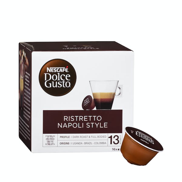 Café en cápsula ristretto napoli Dolce Gusto mercadona