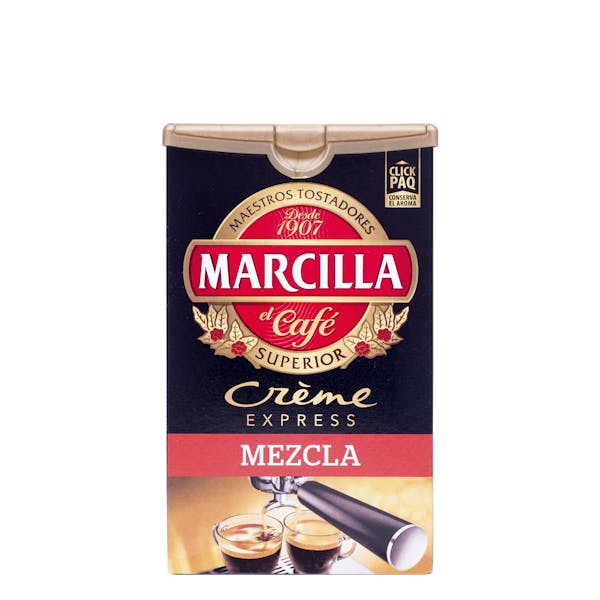 Café molido mezcla Marcilla crème express mercadona