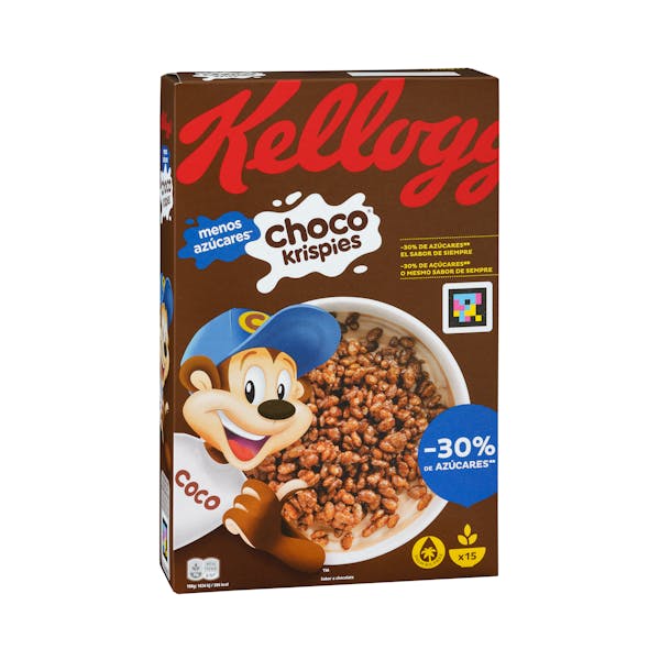 Cereales de arroz inflado Choco Krispies Kellogg's con chocolate mercadona