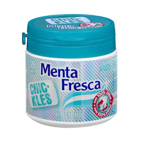 Chicle menta fresca gragea Hacendado mercadona