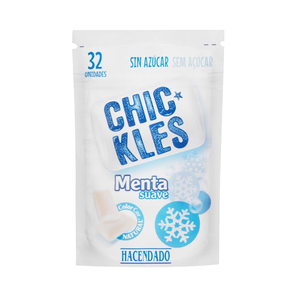 Chicle menta suave gragea Hacendado mercadona