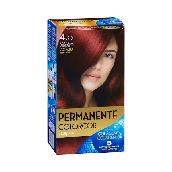 Coloración permanente 4.5 caoba oscuro Deliplus mercadona