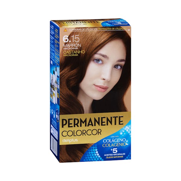 Coloración permanente 6.15 marrón macadamia Deliplus mercadona