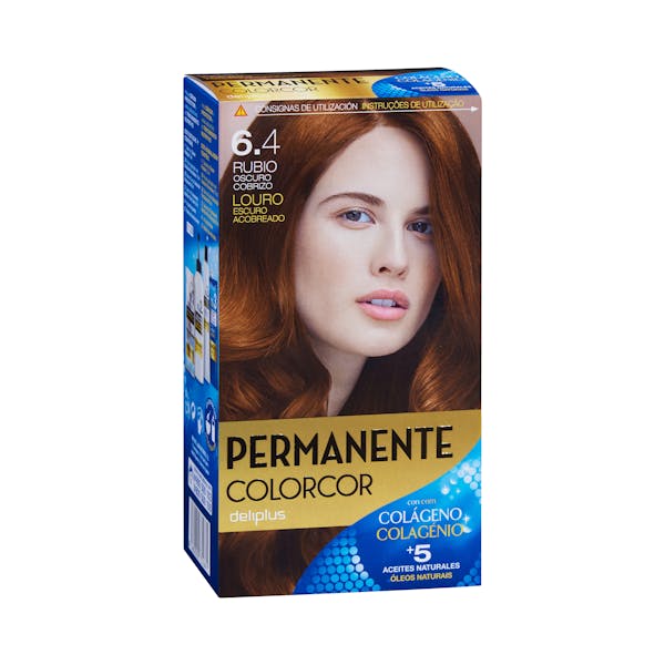 Coloración permanente 6.4 rubio oscuro cobrizo Deliplus mercadona