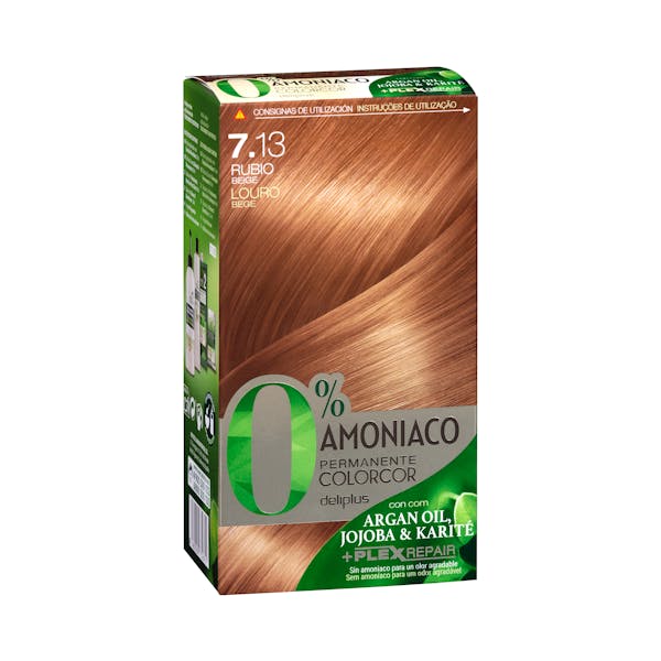 Coloración permanente 7.13 rubio beige Deliplus 0% amoníaco mercadona