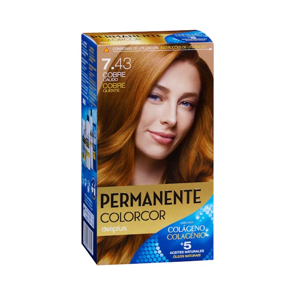 Coloración permanente 7.43 cobre cálido Deliplus mercadona