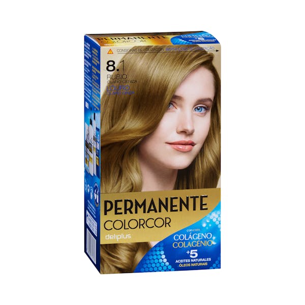 Coloración permanente 8.1 rubio claro ceniza Deliplus mercadona