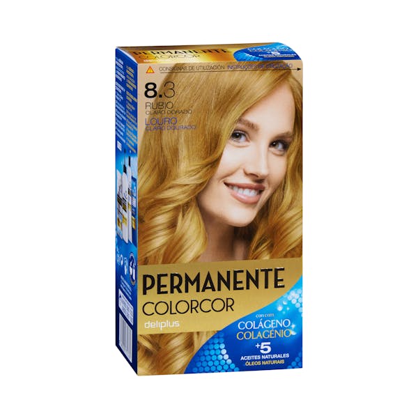Coloración permanente 8.3 rubio claro dorado Deliplus mercadona