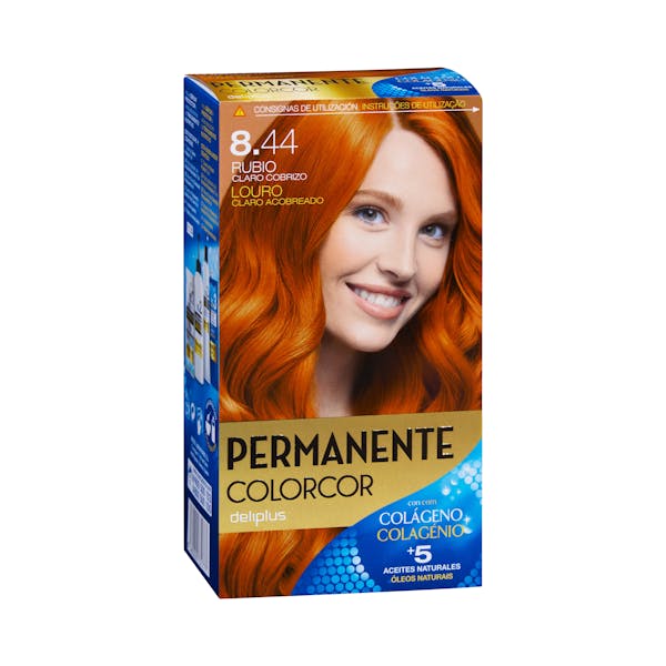 Coloración permanente 8.44 rubio claro cobrizo Deliplus mercadona