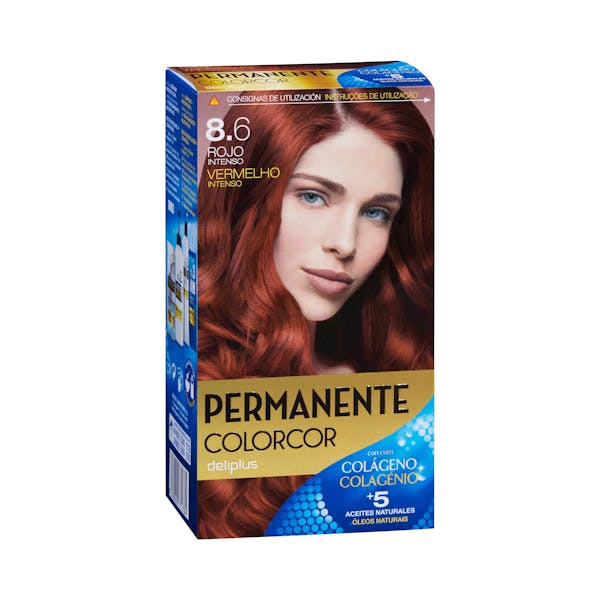 Coloración permanente 8.6 rojo intenso Deliplus mercadona