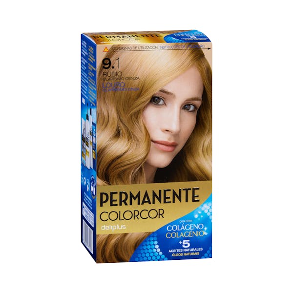 Coloración permanente 9.1 rubio clarísimo ceniza Deliplus mercadona