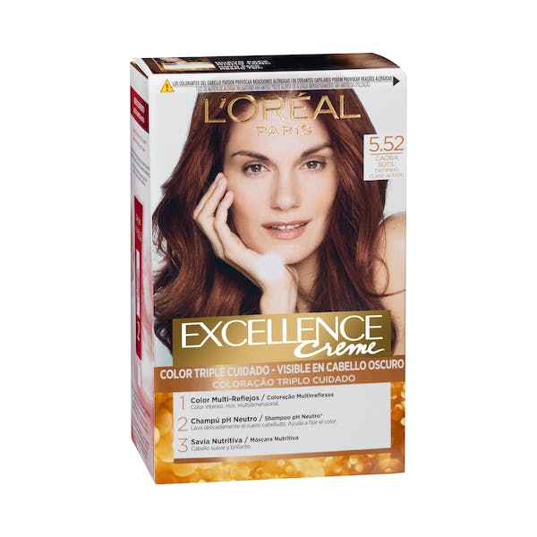 Coloración permanente L'Oréal 5.52 caoba sutil mercadona