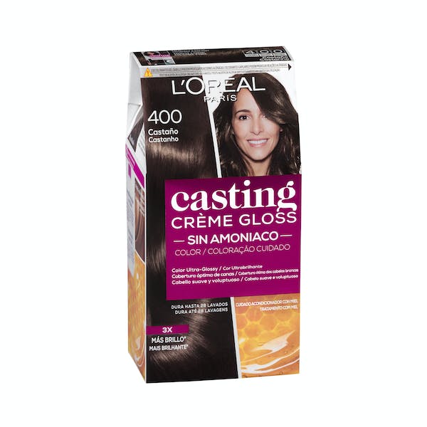 Coloración sin amoníaco L'Oréal 400 castaño mercadona
