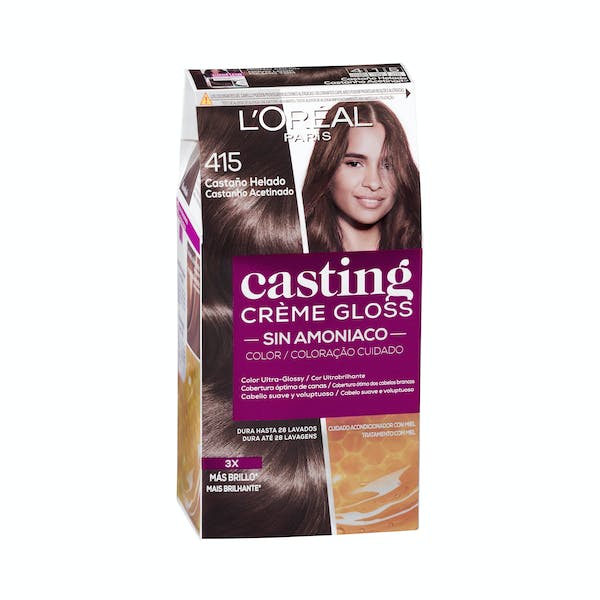 Coloración sin amoníaco L'Oréal 415 castaño helado mercadona