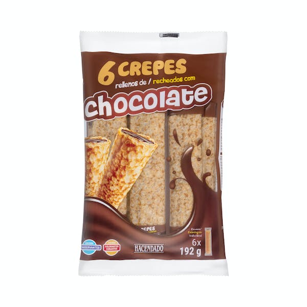 Crepes rellenos de chocolate mercadona
