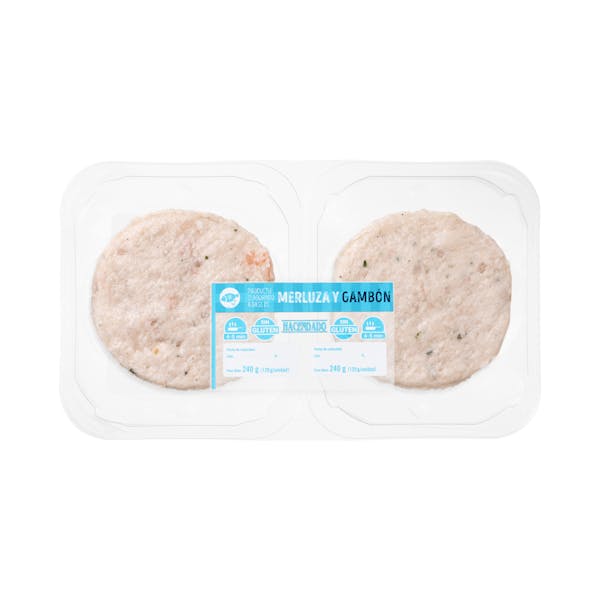 Elaborado de merluza y gambón Hacendado mercadona