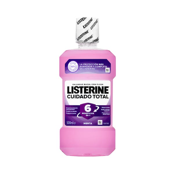 Enjuague bucal cuidado total Listerine menta mercadona