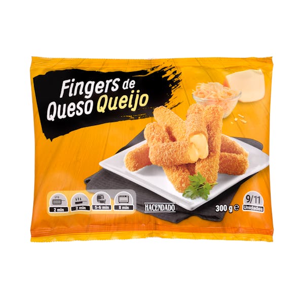 Fingers de queso Hacendado ultracongelados mercadona