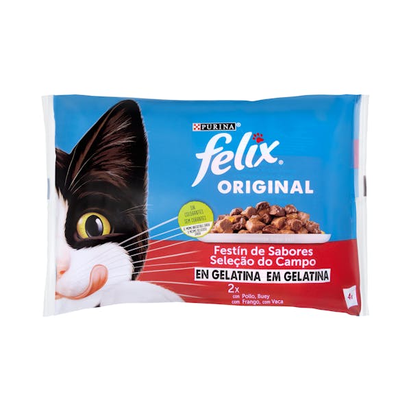 Gelatina gato Felix festín de sabores mercadona