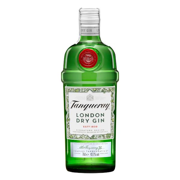 Ginebra London dry gin Tanqueray mercadona