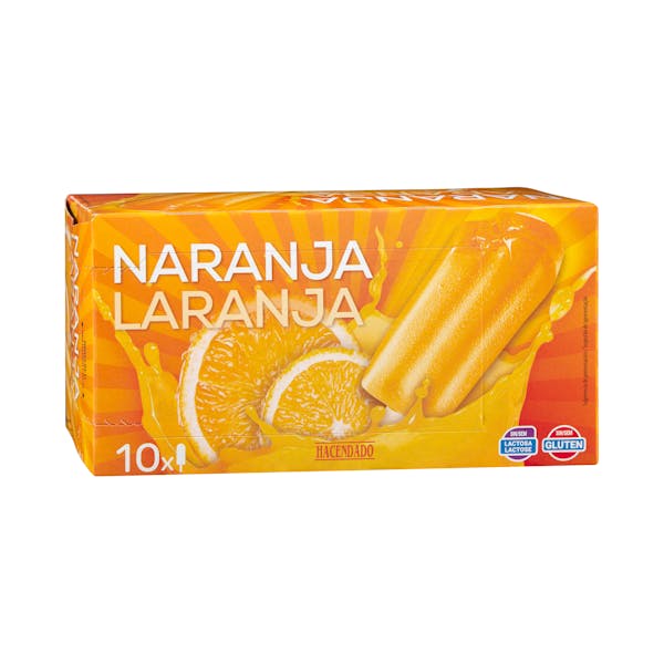 Helado de naranja Hacendado mercadona