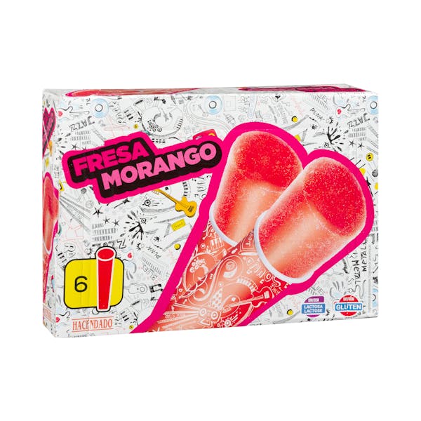Helado fresa Hacendado mercadona