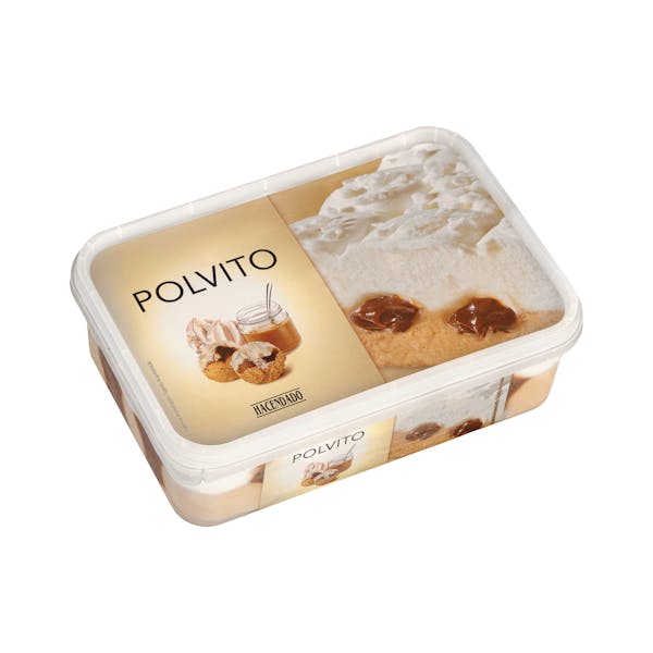 Helado polvito Hacendado sabor a galleta y merengue mercadona