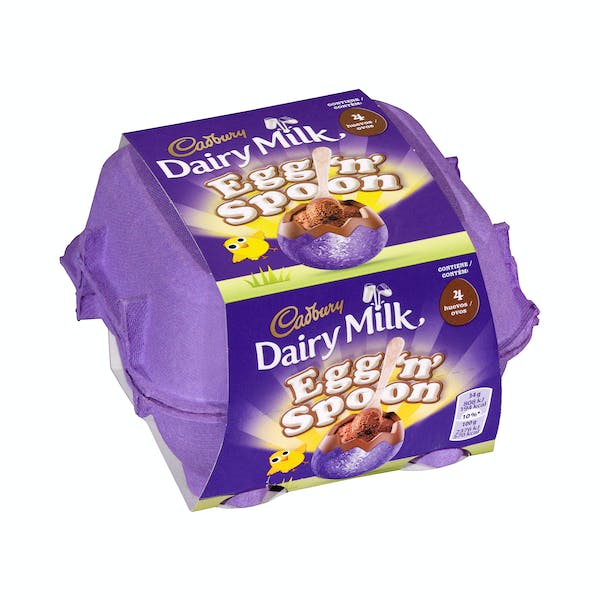 Huevos de chocolate con leche Spoon con relleno Pascua Cadbury mercadona