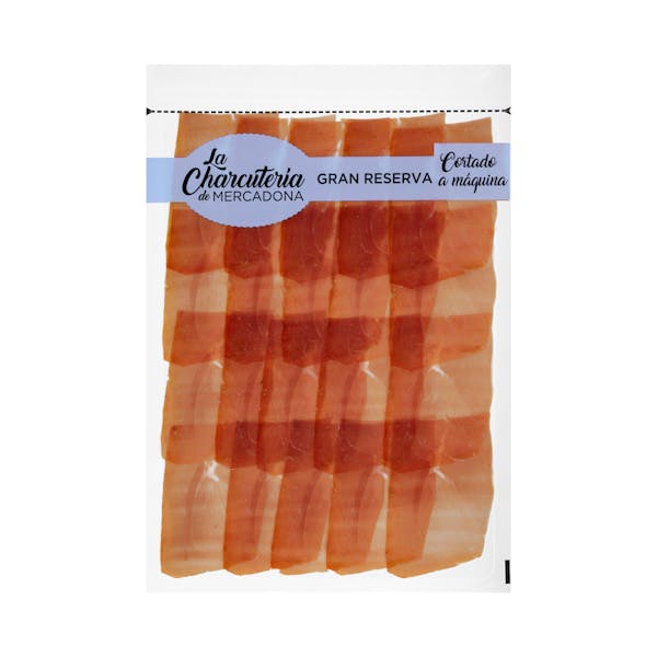 Jamón gran reserva cortado a máquina mercadona