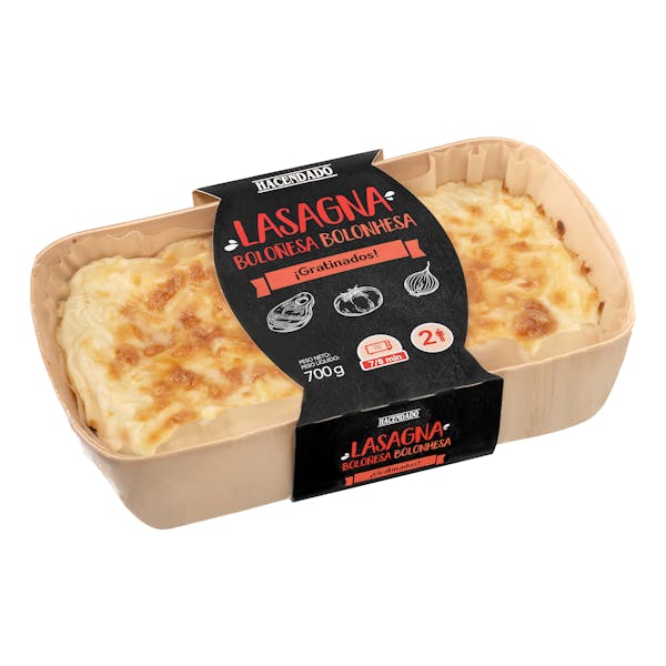 Lasaña boloñesa familiar Hacendado mercadona