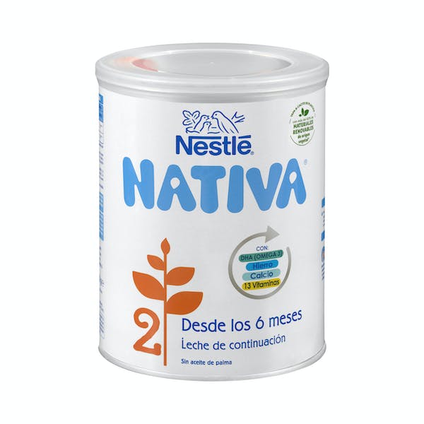 Leche de continuación en polvo 2 Nativa Nestlé mercadona