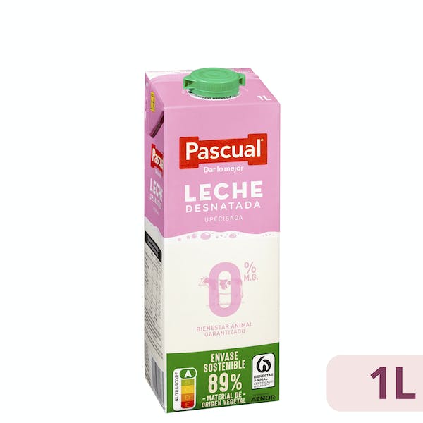 Leche desnatada Pascual mercadona