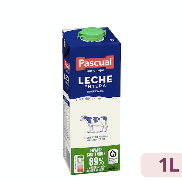 Leche entera Pascual mercadona