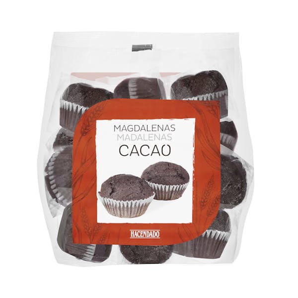 Magdalenas al cacao Hacendado mercadona