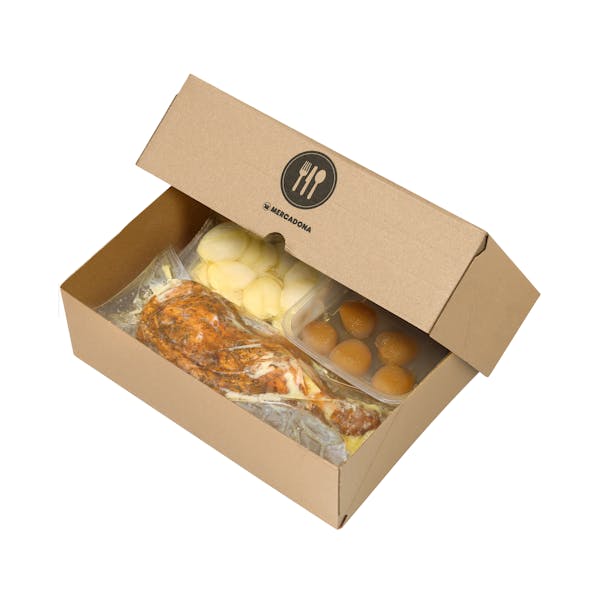 Paletilla de cordero lechal Listo para Comer con patatas panaderas mercadona