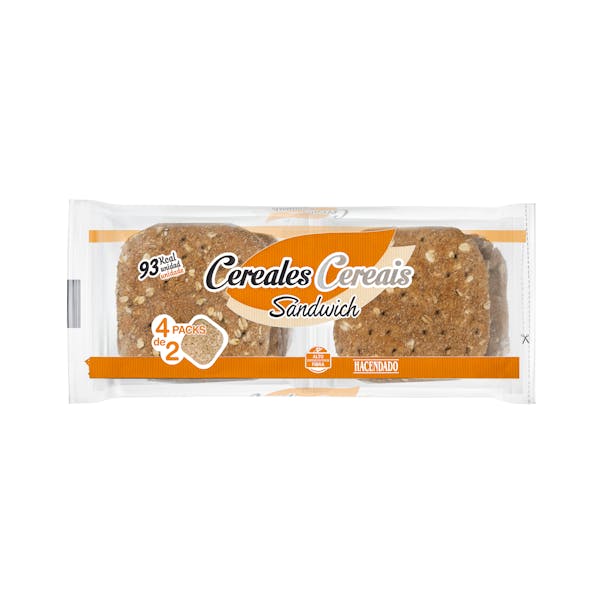 Pan de sándwich cereales Hacendado mercadona