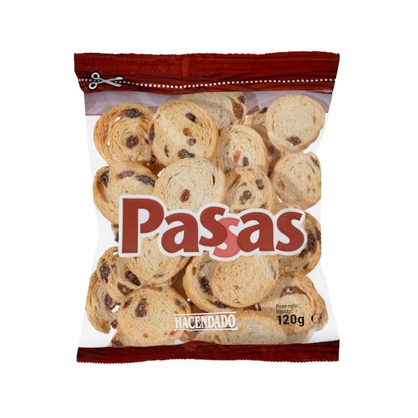 Pan tostado pasas Hacendado mercadona