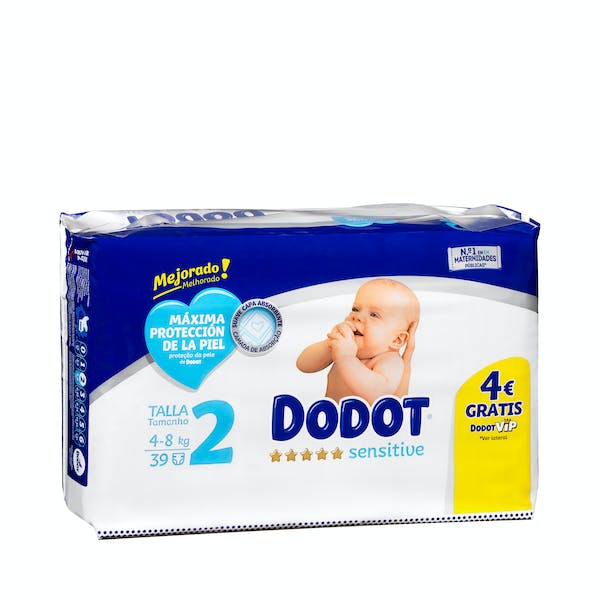 Pañales bebé talla 2 de 4-8 kg Dodot mercadona