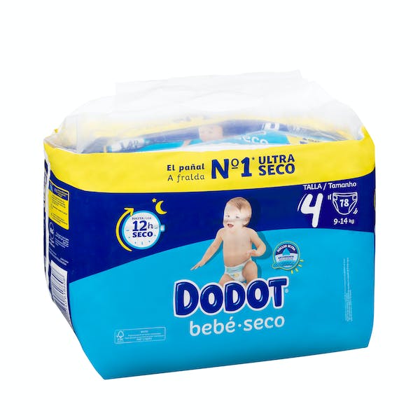 Pañales bebé talla 4 de 9-14 kg Dodot mercadona