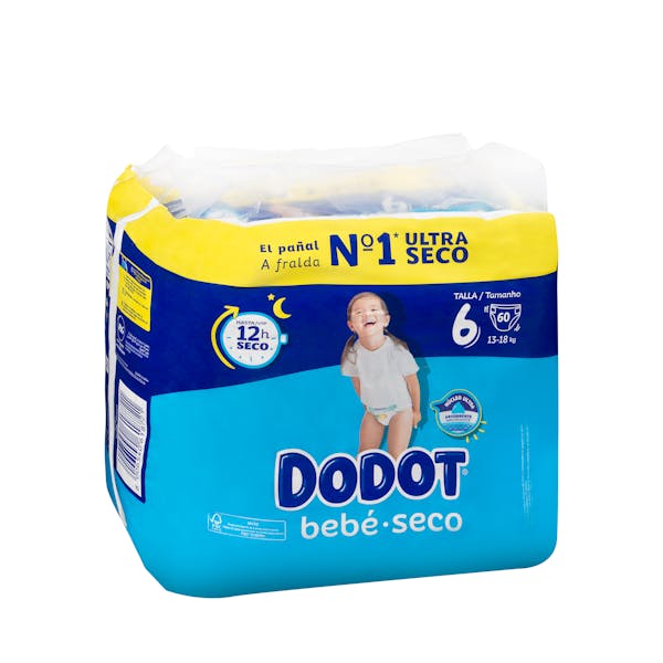 Pañales bebé talla 6 de 13-18 kg Dodot mercadona