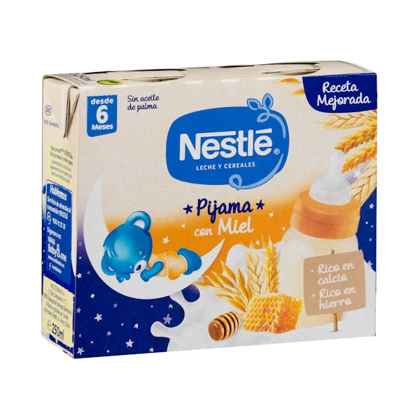 Papilla líquida leche y cereales con miel Nestlé Pijama +6 meses mercadona