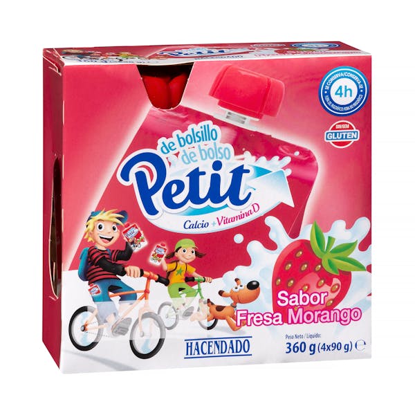 Petit de bolsillo de fresa Hacendado mercadona